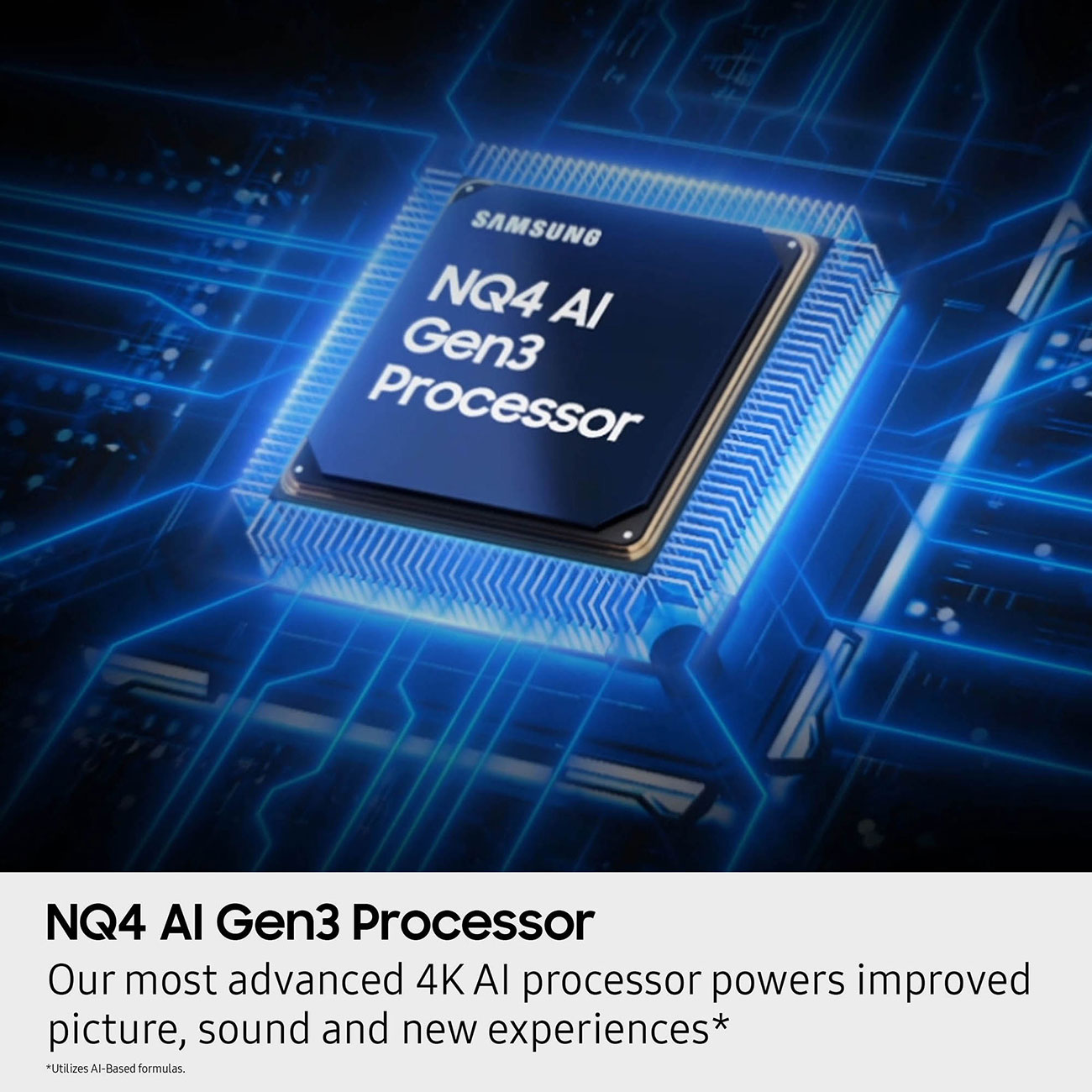 Infographic View of Samsung OLED 4K TV Processor Feature
