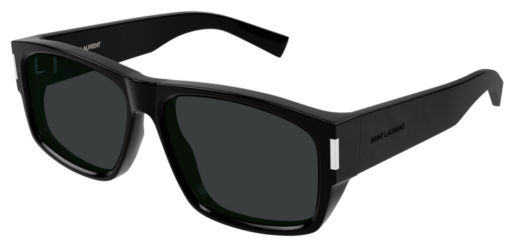 Saint Laurent Corner Angle Sunglasses 59mm with Black Lenses  display picture 3