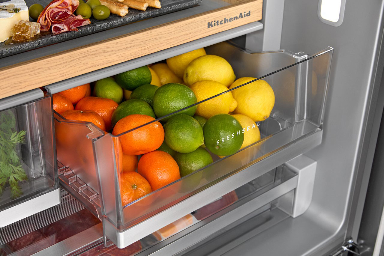 Fresh seal View of KitchenAid Refrigerator
