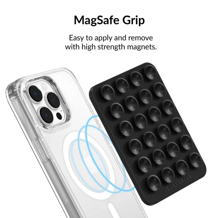 Large image of Velvet Caviar MightyGrip MagSafe Phone Mount in Black