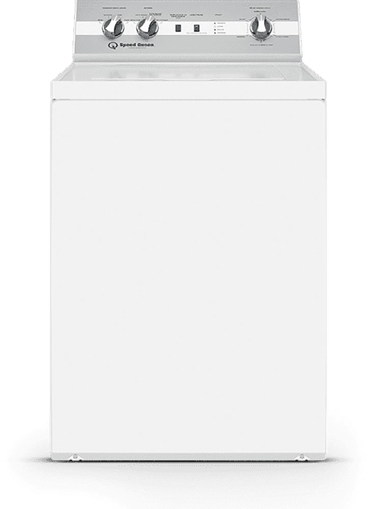 Front of washer in White.