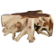 Classic Home Groot Teak Root Coffee Table in Natural