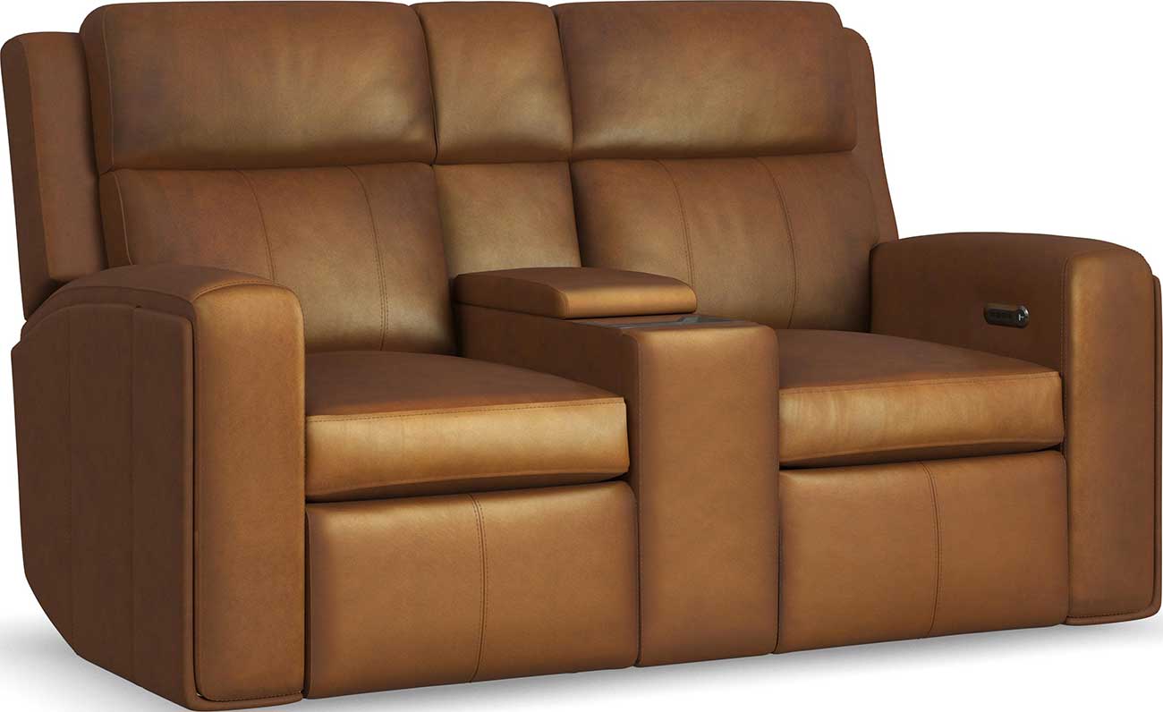 Angled view of Flexsteel Loveseat