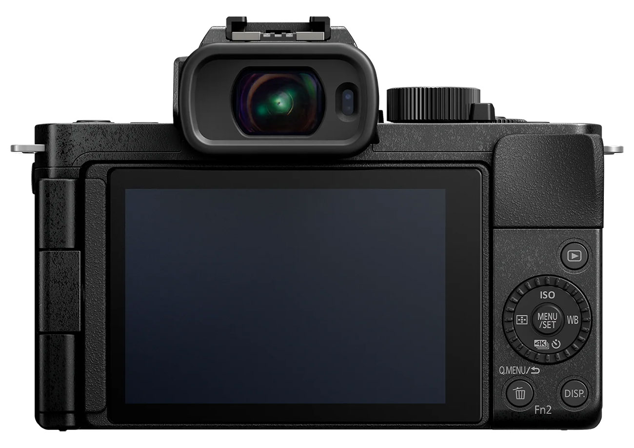 Rear View of Panasonic Mirrorless Camera