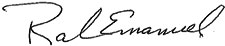 Rahm Emanuel's Signature
