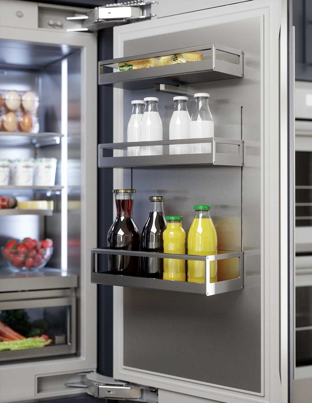 Door Bin View of Thermador Refrigerator