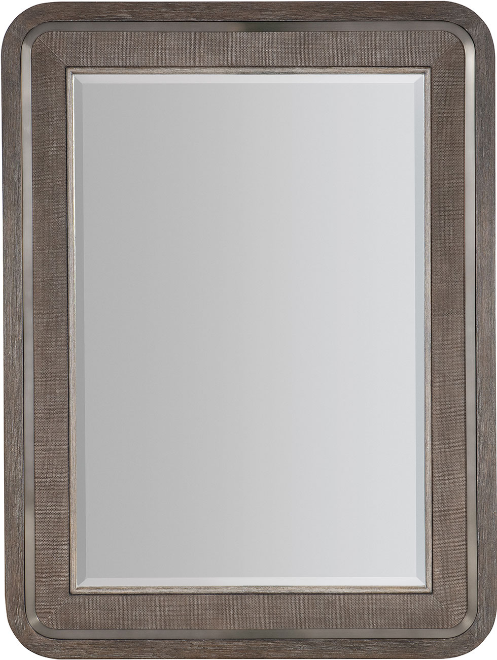 Hooker Furniture Modern Mood Bedroom Raffia Landscape Mirror in Mink