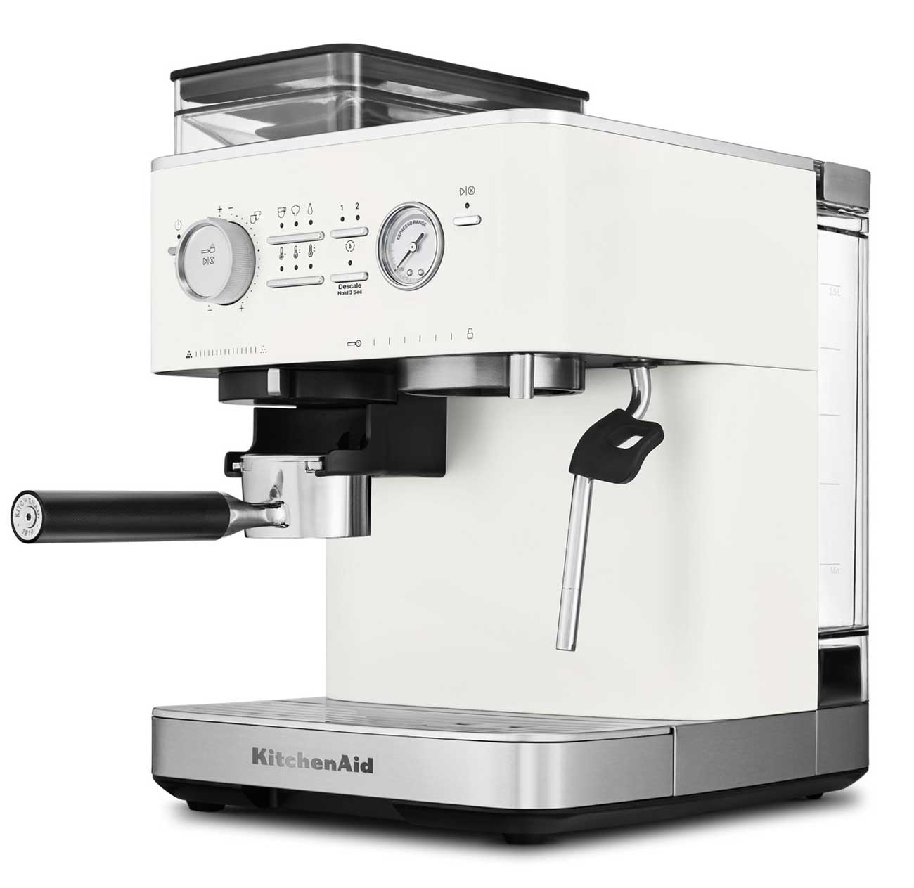 Front Angled view of KitchenAid Semi Automatic Espresso Machine