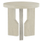 Bernhardt Ellis Side Table in Jicama | Shiny Nickel