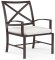 Sunset West La Jolla Dining Chair in Espresso | Canvas Flex Sunbrella