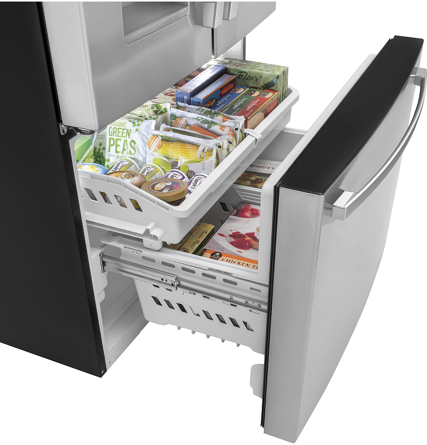 Open Freezer with Contents Image
