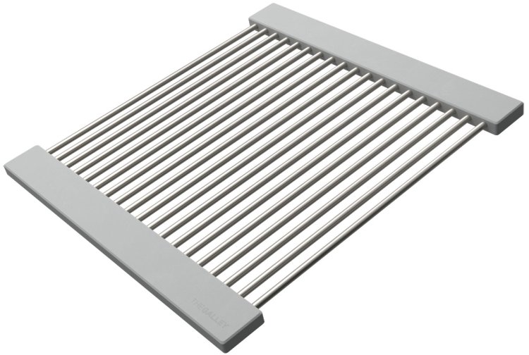 Large image of The Galley Grey Dual Tier Drying Rack