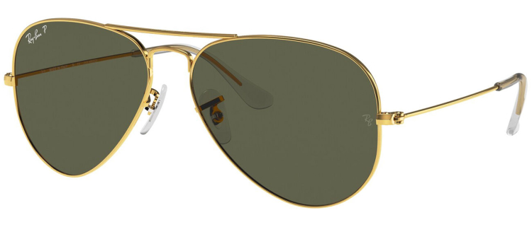 Ray-Ban Aviator Classic Polarized 55mm Sunglasses - RB3025  display picture 3