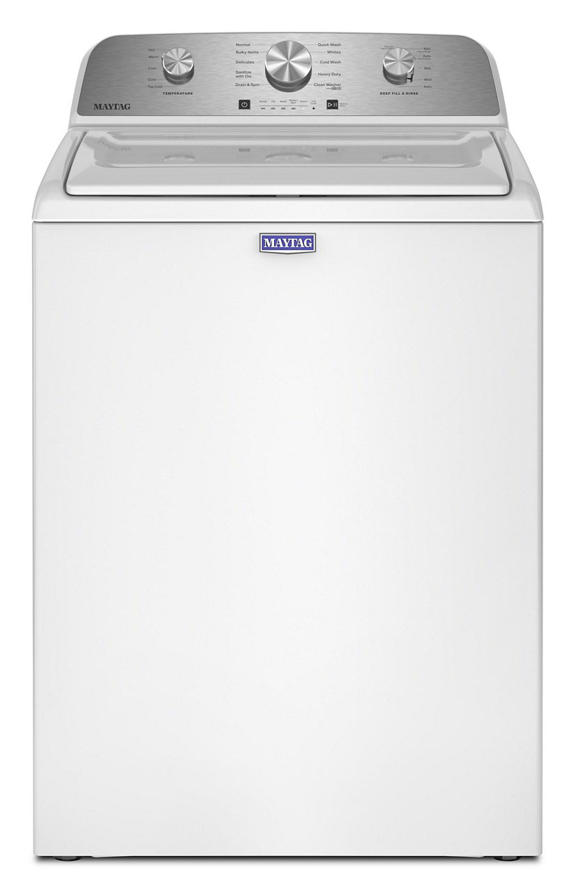 Front of Maytag Washer in White