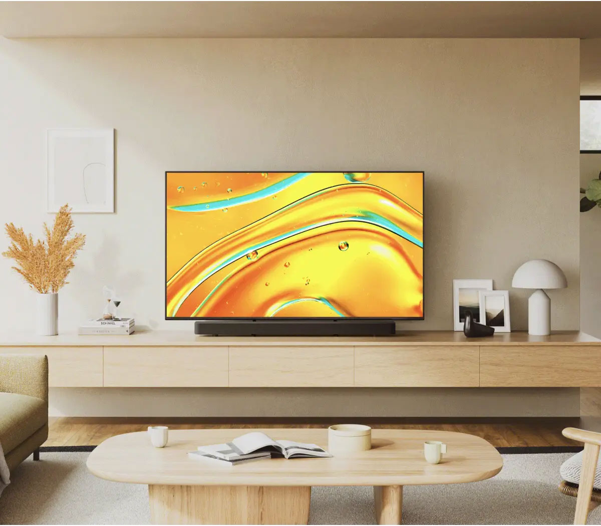 View Of TV In Living Room