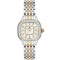 Michele Meggie MOP w/ Diamond Dial Two-Tone Bracelet Watch, 27mm