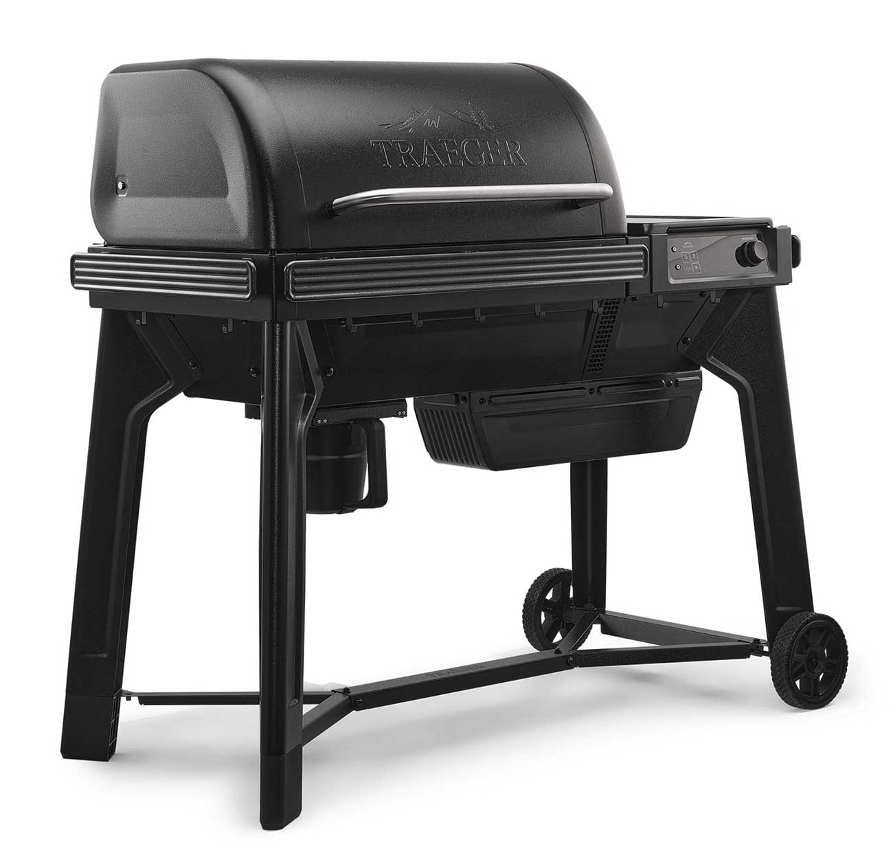 Front Right view of Woodridge Wood Pellet Grill