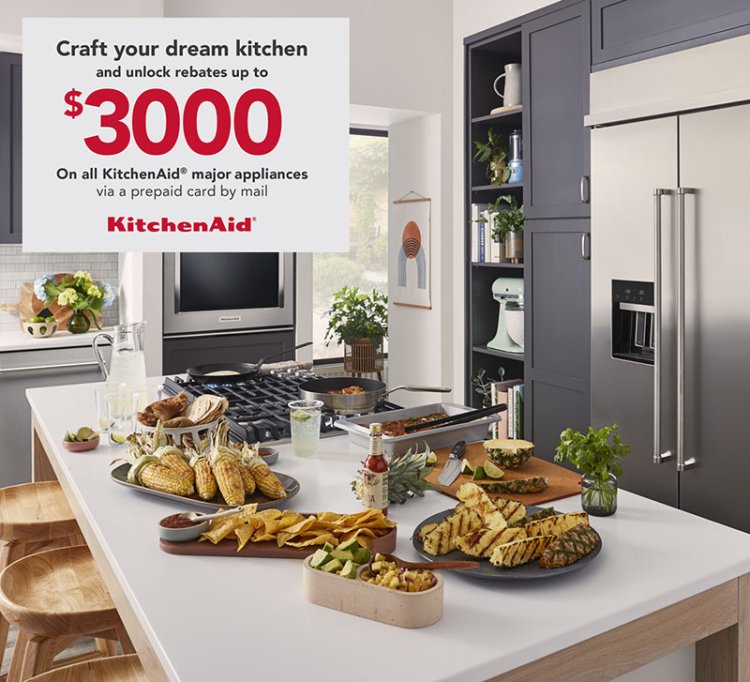 Large image of KitchenAid - Rebates up to $3000 Via Prepaid Card by mail with the purchase of select Appliances.