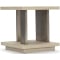 Bernhardt Solaria Side Table in Dune | Shiny Nickel