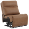 Flexsteel Sawyer Armless Power Recliner with Power Headrest and Lumbar in Harvest Leather
