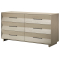BDI Kava Bedroom Dresser with 6-Drawers in Washed Oak