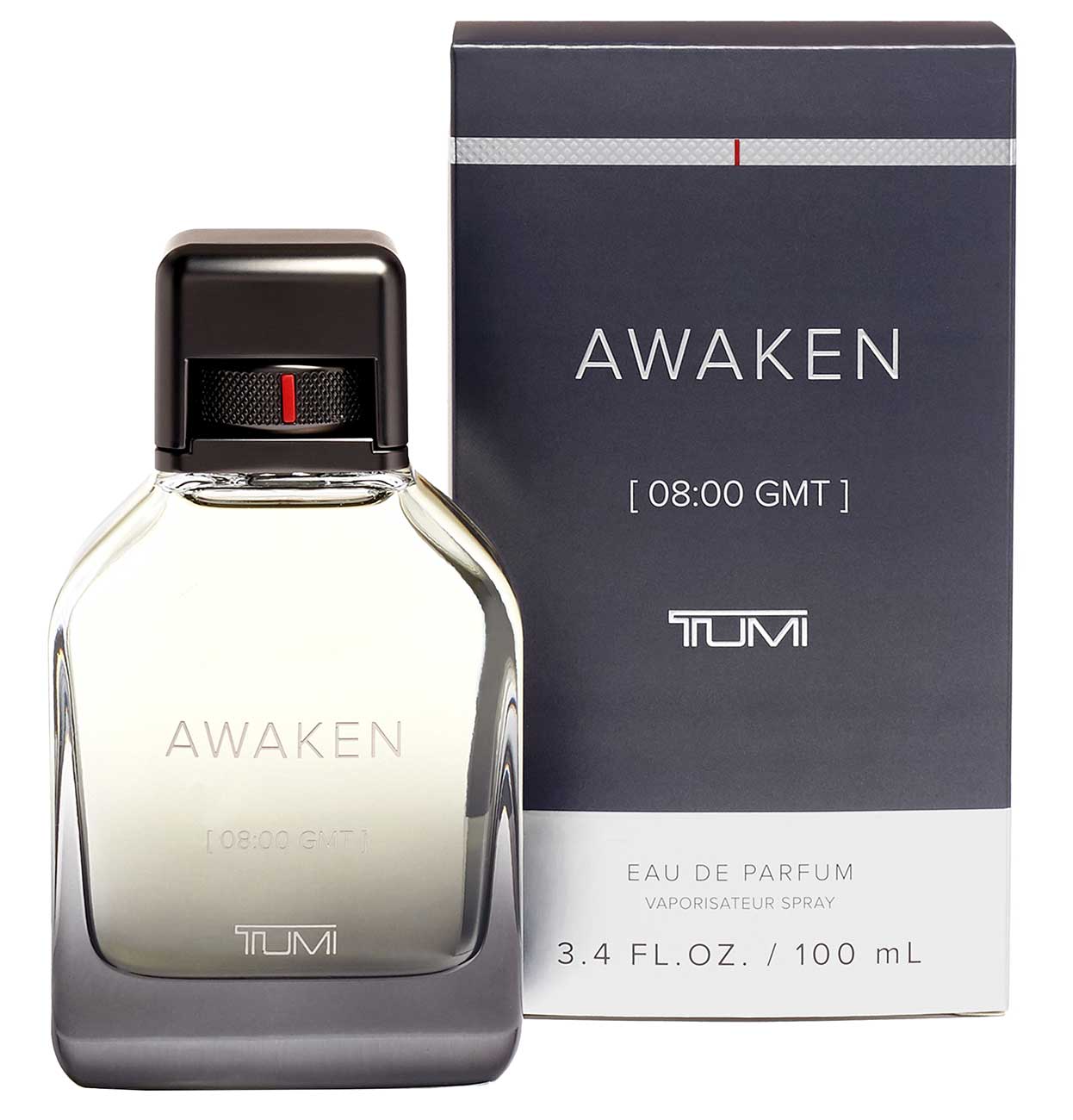 Front view of TUMI Fragrance and packaging