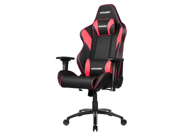 Back view of AKRACING gaming chair displaying backrest and harness area.