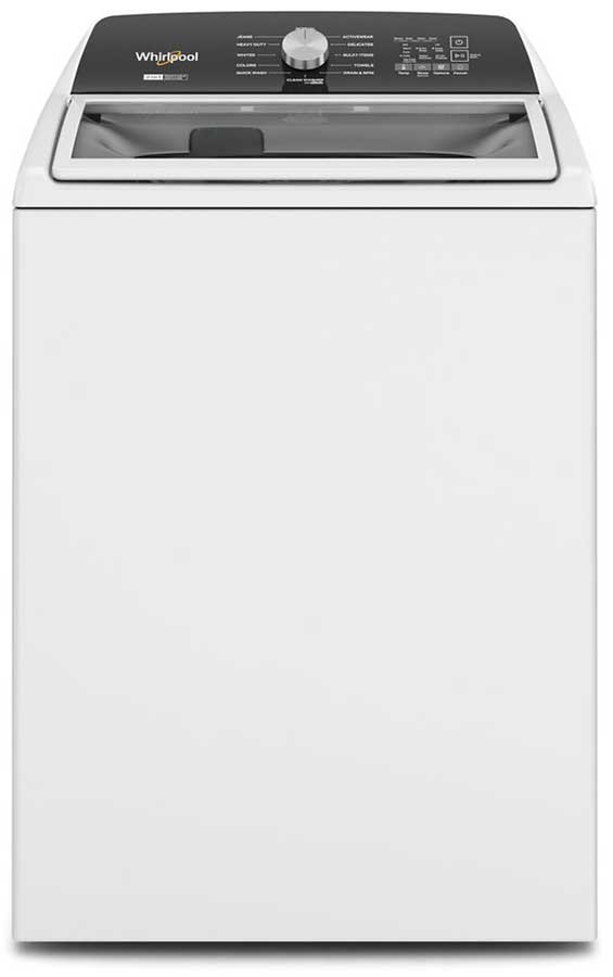 Whirlpool 4.7-4.8 Cu. Ft. White Top Load Washer With 2 In 1 Removable Agitator - WTW5057LW