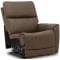 Flexsteel Carter RAF Power Recliner with Power Headrest and Lumbar in Cappuccino Fabric