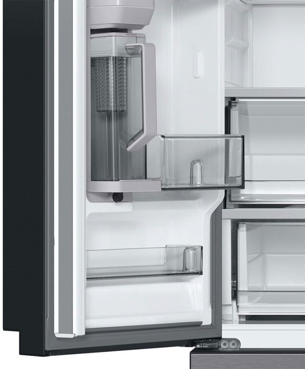 Large image of Samsung Bespoke 24 Cu. Ft. 3-Door French Door Refrigerator 36-Inch Wide ADA in Stainless Steel