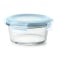 OXO Smart Seal 2 Cup Glass Round Container in Arctic Blue