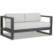 Sunset West Redondo Loveseat in Slate | Cast Silver Sunbrella