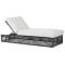 Sunset West Milano Chaise Lounge in Charcoal Grey | Echo Ash Sunbrella