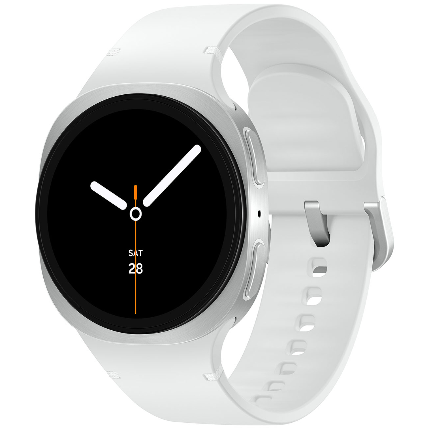 Samsung Galaxy Watch8 Smartwatch in White with Google Gemini