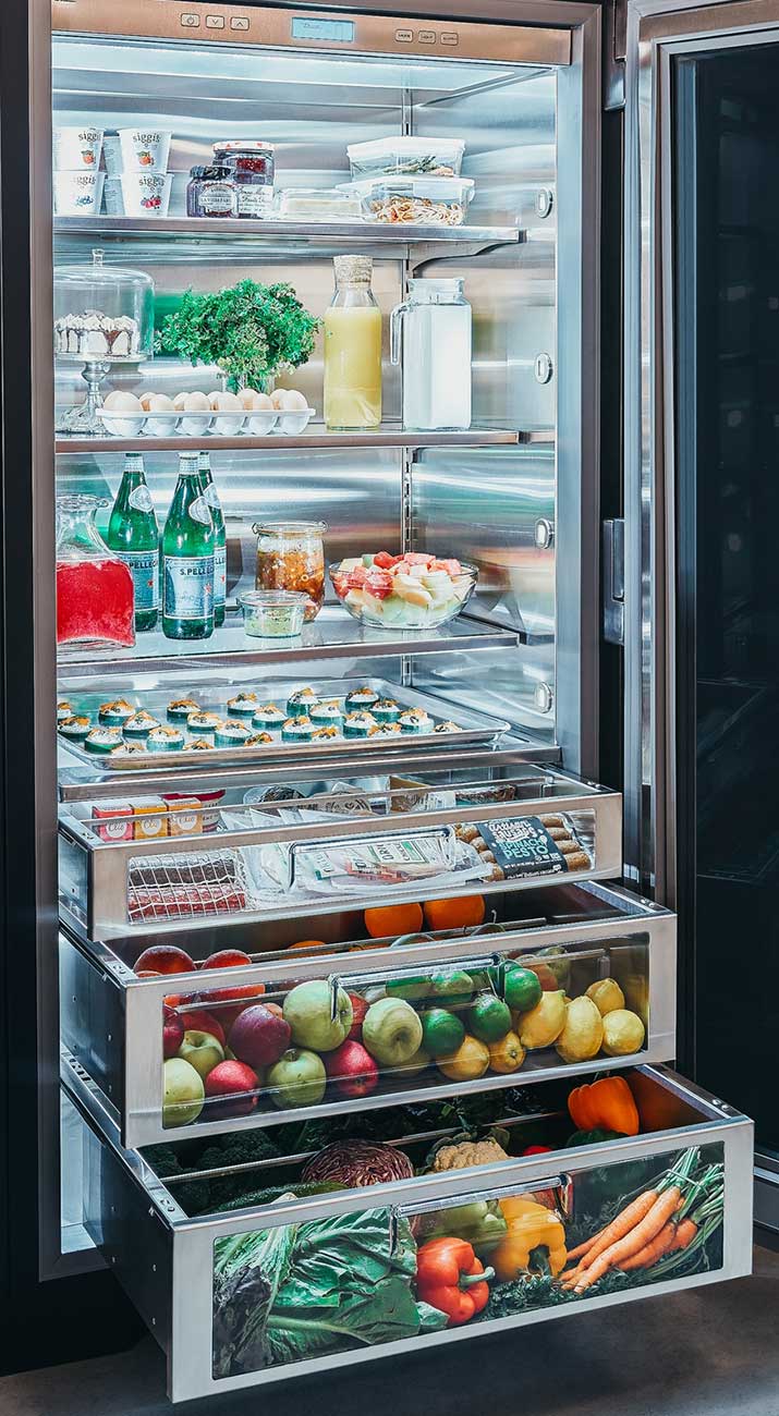 True Residential - TR-36REF-R-SG-C - Built-In Full Refrigerators / Freezers