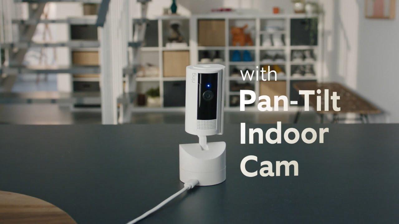 Watch Ring Pan-Tilt Indoor Cam |  360 Horizontal Pan Coverage, Live View, and Two-Way Talk
