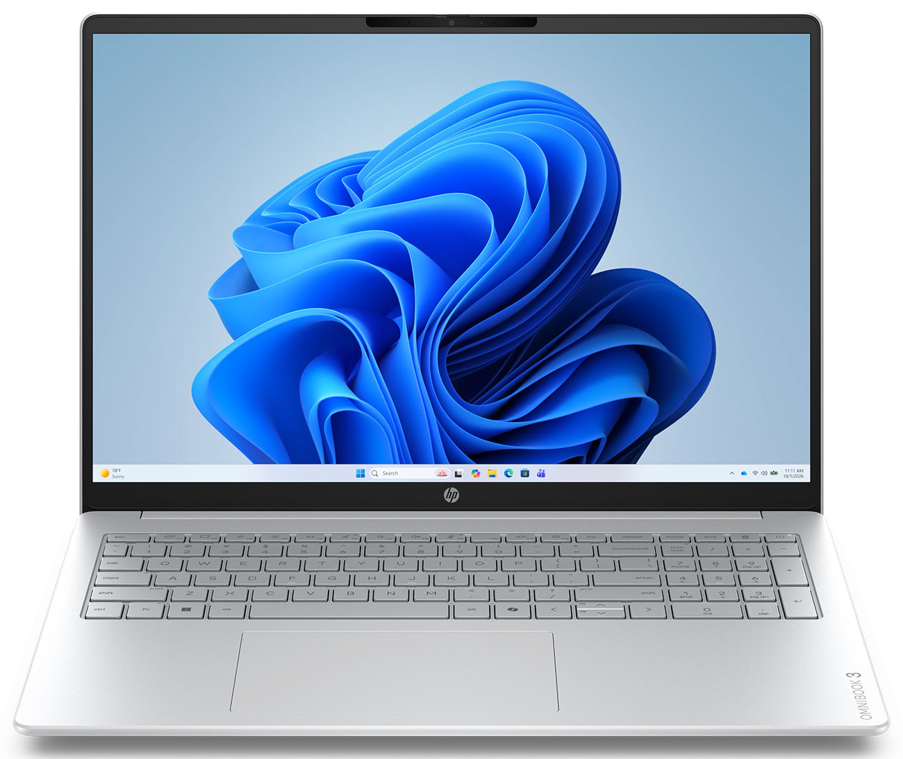 Front View of HP Omnibook Laptop