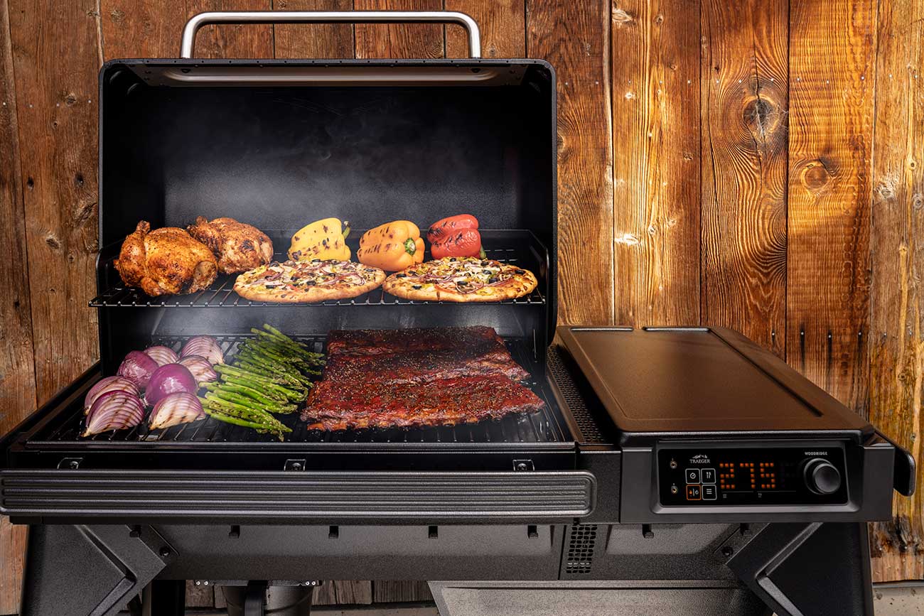 Woodridge Wood Pellet Grill in Outdoor Setting Detail 3