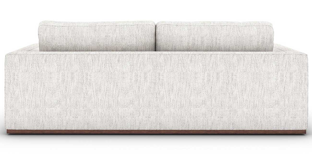 Back view of four hands sofa