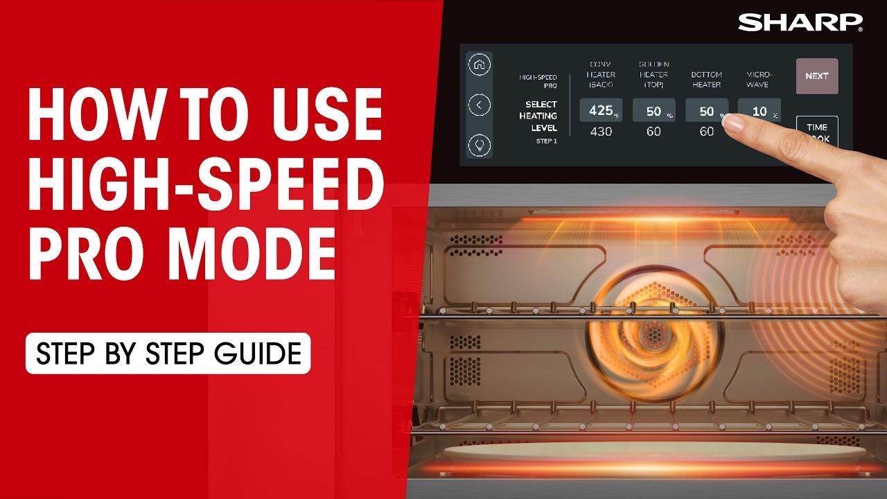 Watch How to Use High Speed Pro Mode on Your Sharp Celerity High-Speed Oven