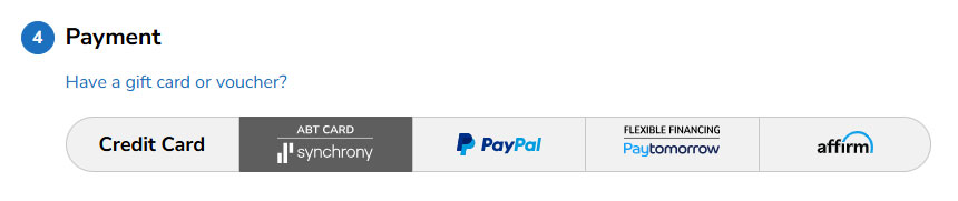 Synchrony Payment Options