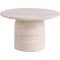 Classic Home Sana 30-Inch Round Outdoor Coffee Table in Capri Limestone