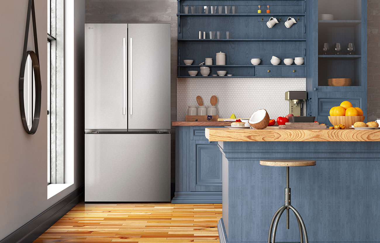 Lifestyle View of Refrigerator in Kitchen