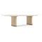 Hooker Furniture Casual Dining Westwood Rectangle Dining Table Base in Polished Limestone