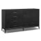 Four Hands Rosenell Dresser with 8 Drawers in Black Oak Veneer