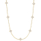 Roberto Coin Venetian Princess Carnival Mother of Pearl Flower Station 18" Necklace in 18K Yellow Gold