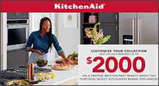 KitchenAid Appliances Receive up to $2000