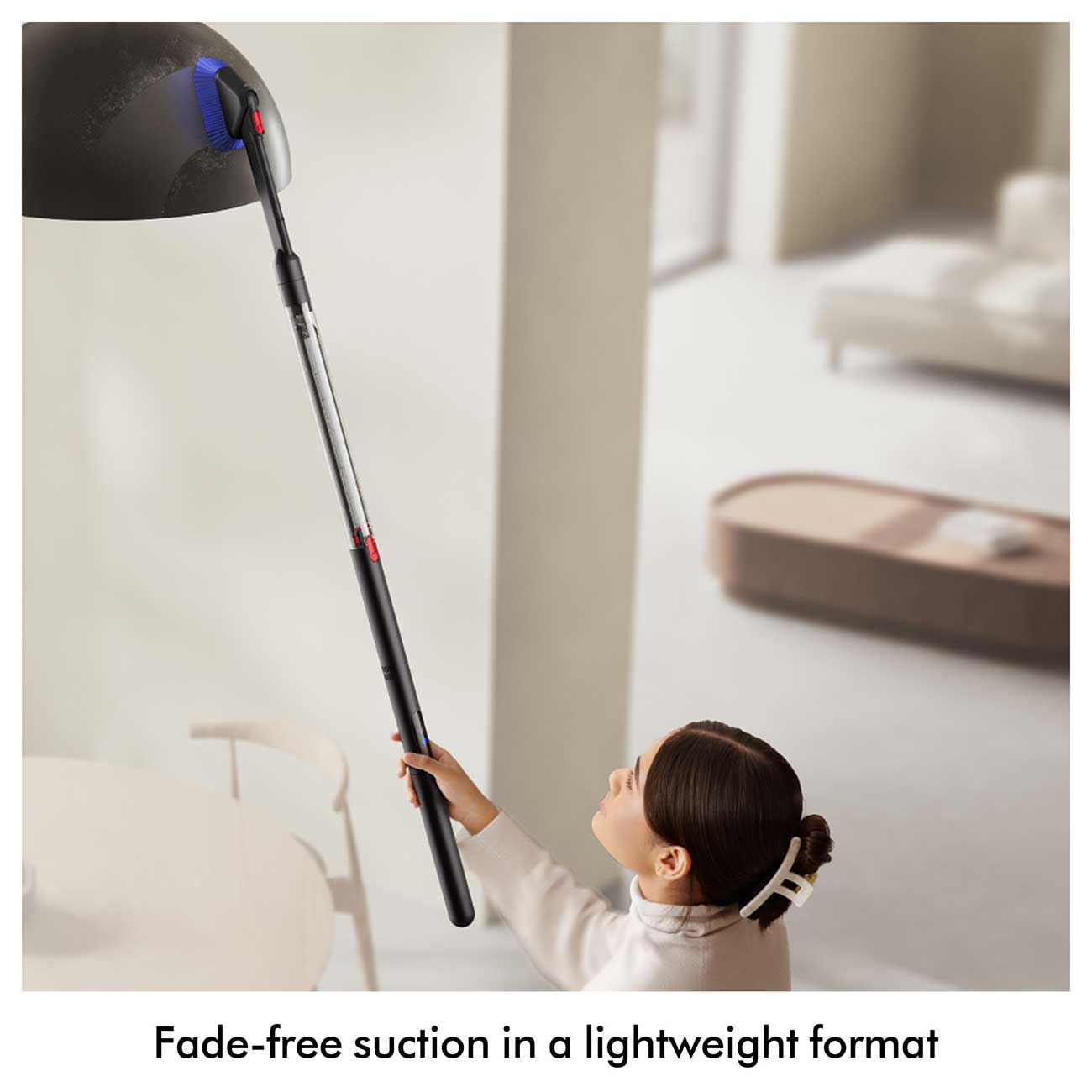 Dyson PencilVac Fluffycones Cordless Stick Vacuum Suction Power Detail
