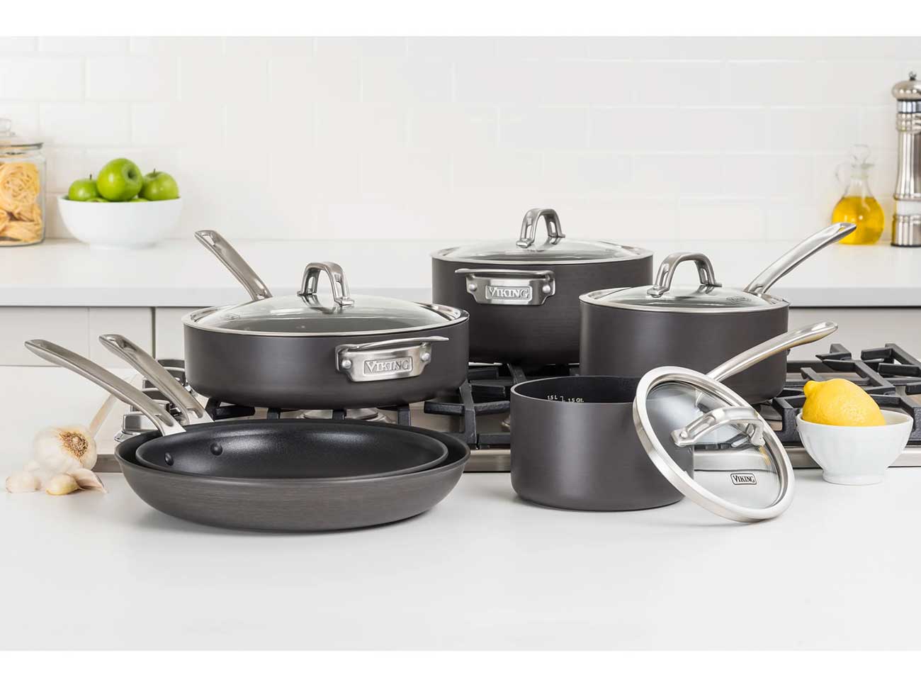 Cookware Set in Kitchen Setting Detail