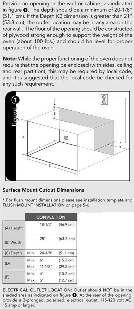 VMTK307 - Cutout Dimensions